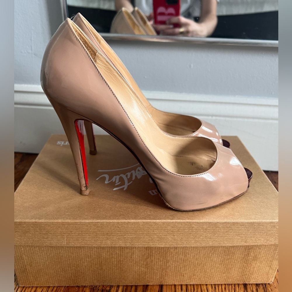 Very Prive 120 All Patent Calf Louboutin
